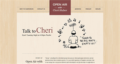 Desktop Screenshot of openairwithcherihuber.org